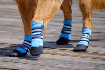 Bark Brite Lightweight Neoprene Paw Protector Dog Boots Designed for Comfort and Breathability in 5 Sizes (Blue Lg) - Image 10