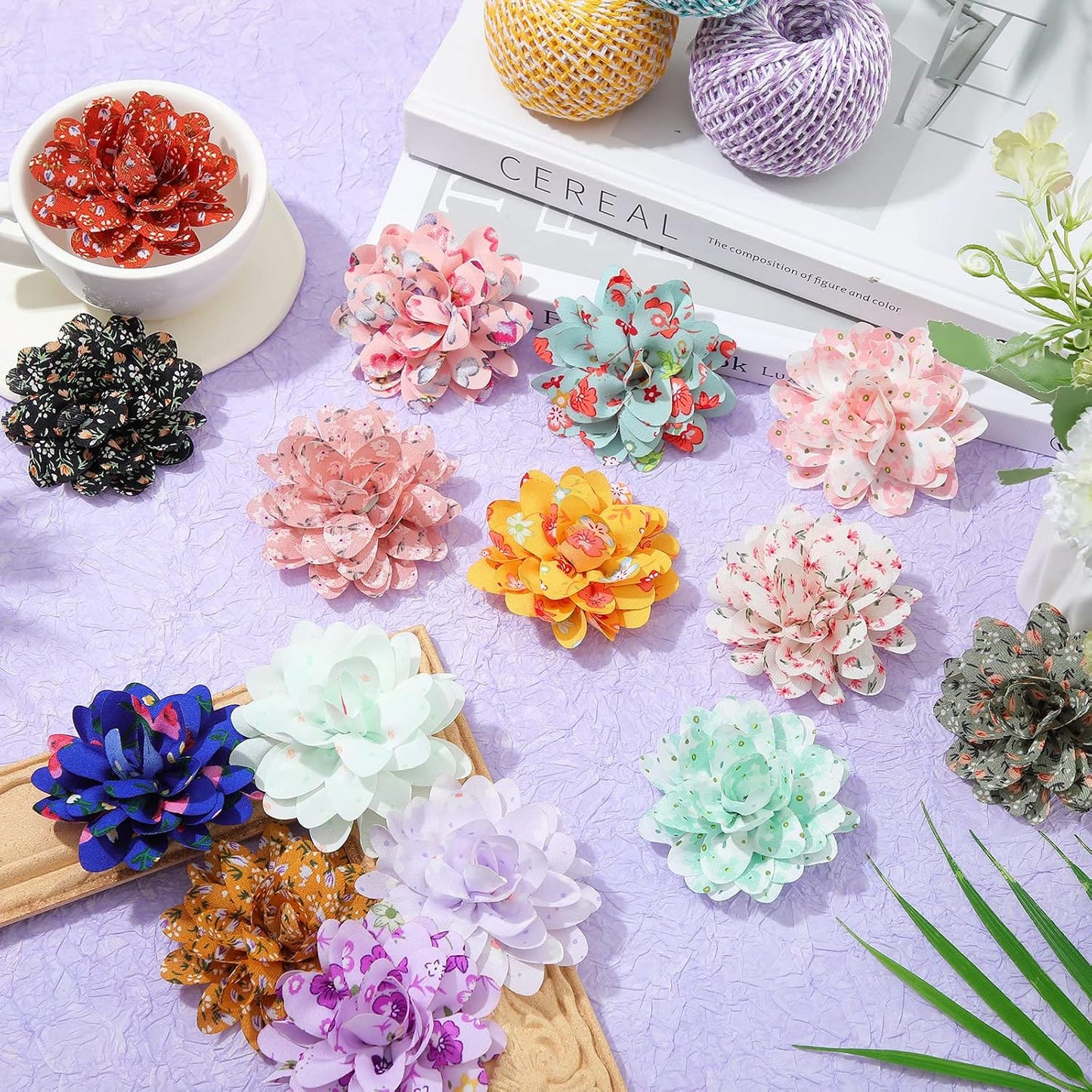 Xuniea grooming supplies embellishment bows attached to a vibrant pet collar