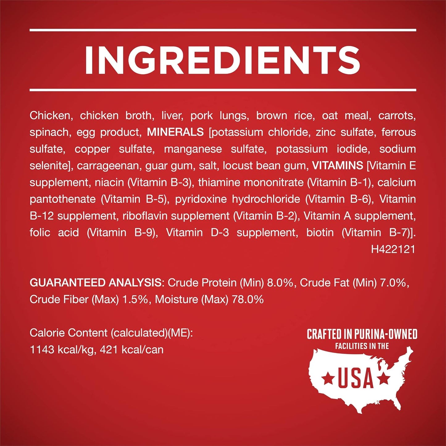 Purina ONE smartblend high protein wet dog food texture close up