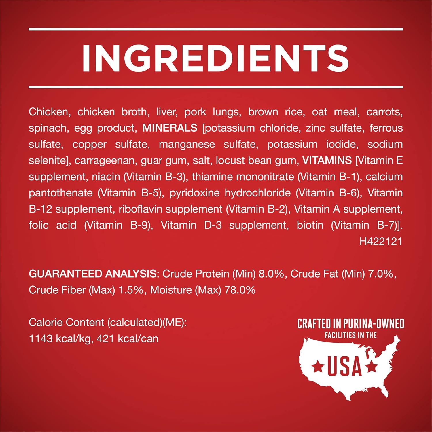 Purina ONE smartblend high protein wet dog food texture close up
