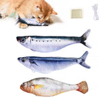 Petgravity realistic flopping fish cat toys three pack front view