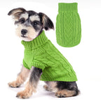 Dog Sweaters for Small Dogs Knit Small Dog Sweater Warm Winter Dog Clothes Girl Turtleneck Puppy Sweater Sleeveless Chihuahua Clothes for Cold Weather Solid Stretchy Pet Cat Outfit (Rose, S) - Image 9