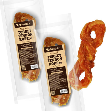 A Freschi Srl turkey tendon rope for dogs front packaging