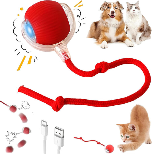 Purrmitive 2026 durable interactive cat toy red front view