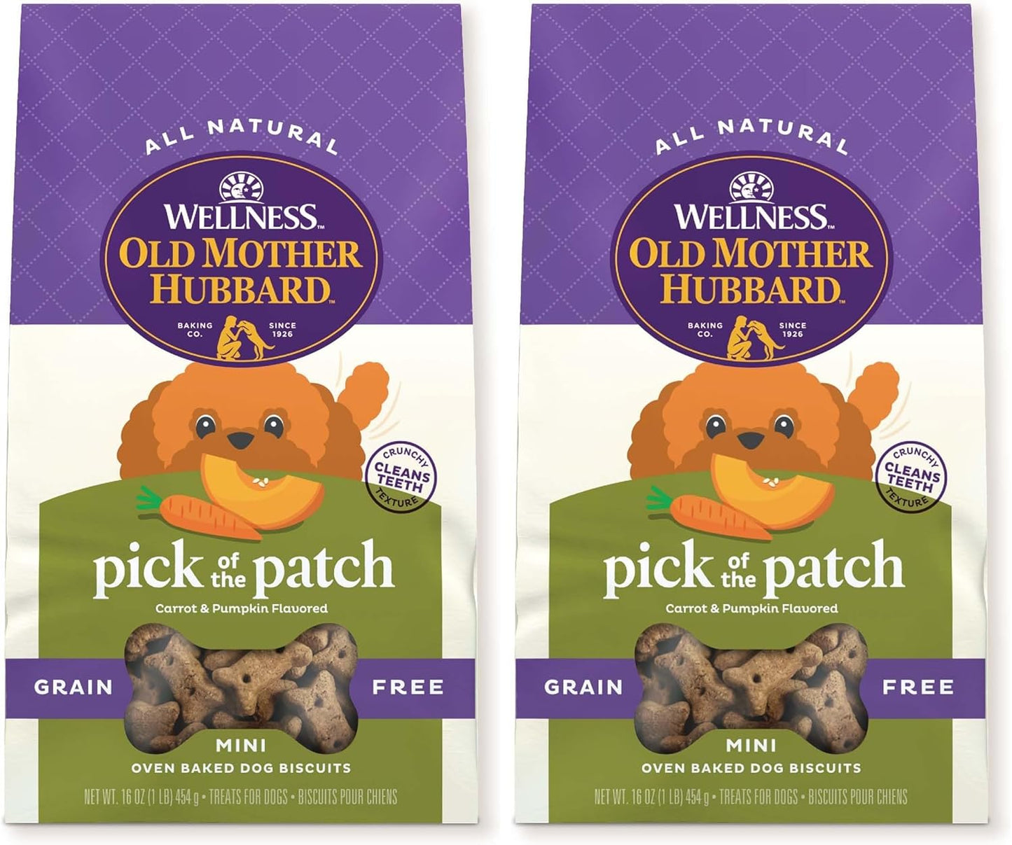 Old Mother Hubbard Wellness P-Nuttier Dog Biscuits, Natural, Training Treats, Peanut Butter Flavor, Mini Size, (20 Ounce Bag) - Image 11
