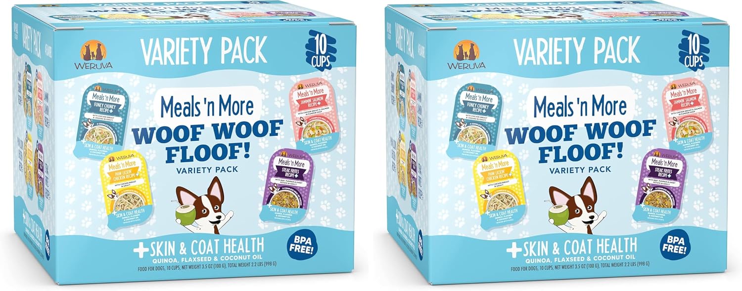 Weruva Meals 'n More Natural Wet Dog Food, Belly Belly Nice! Digestive Support Variety Pack, 3.5oz Cup (Pack of 10) - Image 15