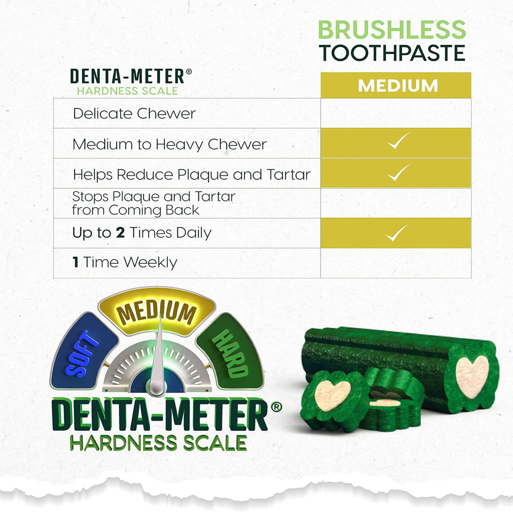 Close-up of Ark Naturals dental chew texture and shape