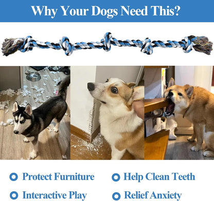 Durable interactive pet toy for medium and large dogs teeth cleaning