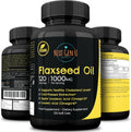 NGU Next Gen U Flaxseed Oil 1000mg vegan softgels bottle front view