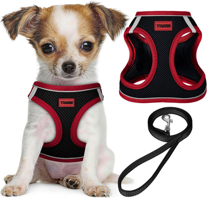 YIMEIS Dog Harness and Leash Set, No Pull Soft Mesh Pet Harness, Reflective Adjustable Puppy Vest for Small Medium Large Dogs, Cats (Pink, X-Small (Pack of 1) - Image 12