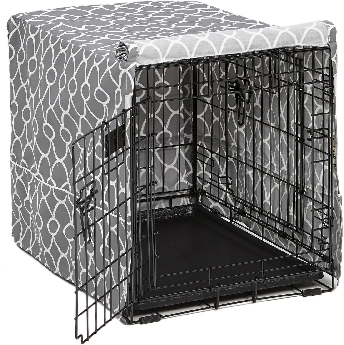 MidWest Homes for Pets XL Dog Crate Cover, Black Polyester Privacy Kennel Cover Fits Most 48-inch Crates, Machine Washable, Reduces Barking & Chewing - Image 13