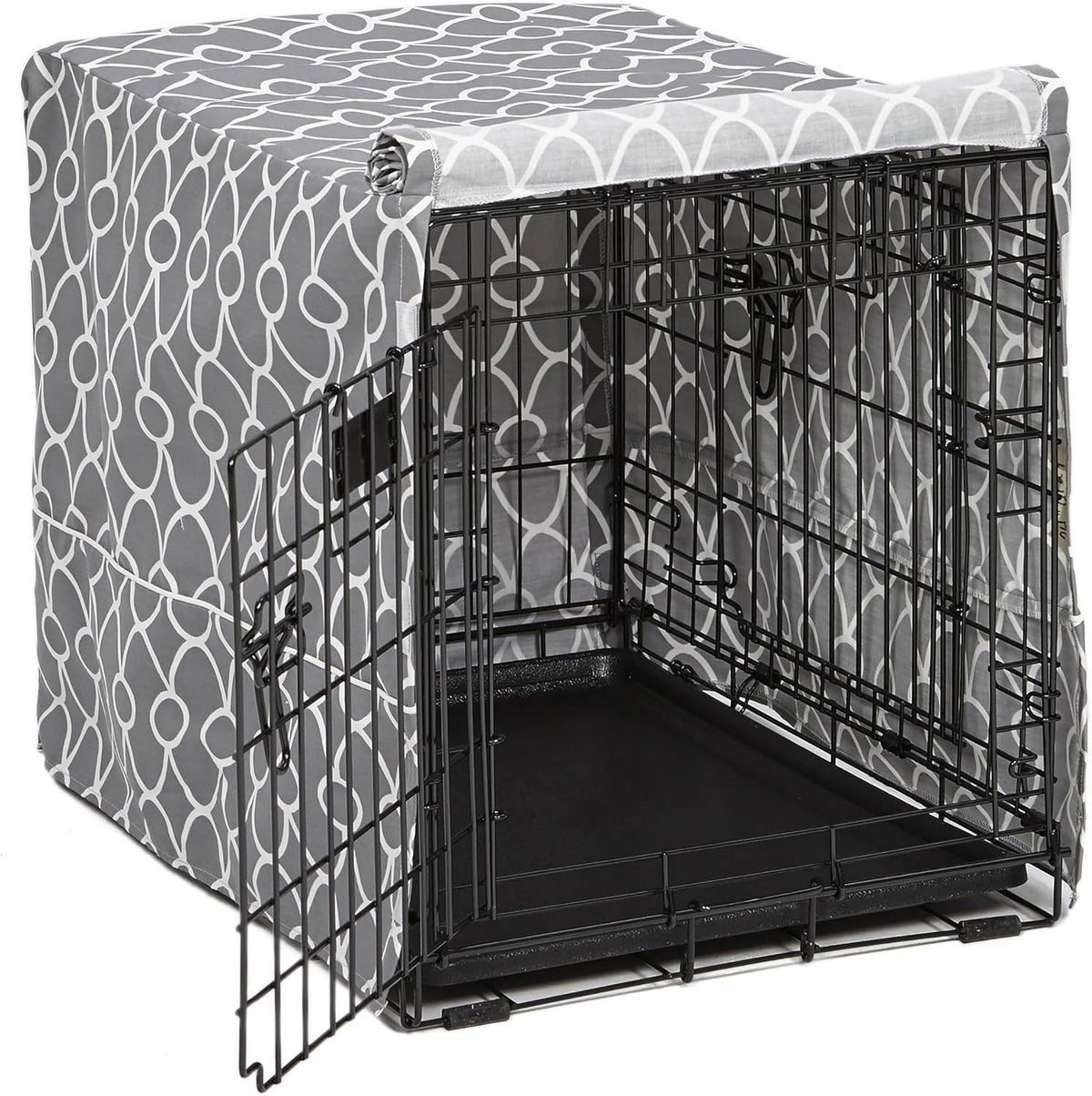 MidWest Homes for Pets XL Dog Crate Cover, Black Polyester Privacy Kennel Cover Fits Most 48-inch Crates, Machine Washable, Reduces Barking & Chewing - Image 13