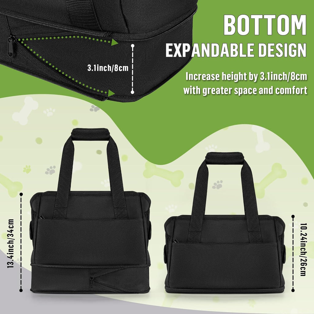 Close up of durable shoulder straps on Likesing dog carrier