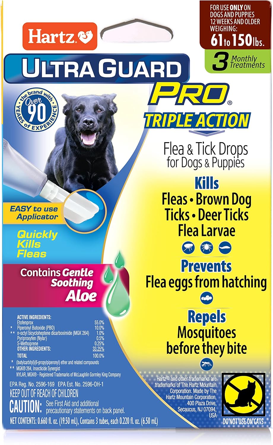 Hartz UltraGuard Pro Flea & Tick Topical Dogs & Puppies Treatment & Prevention, 6 Months, 61-150 lbs - Image 14
