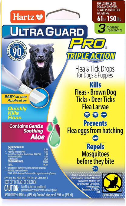 Hartz UltraGuard Pro Flea & Tick Topical Dogs & Puppies Treatment & Prevention, 6 Months, 61-150 lbs - Image 14