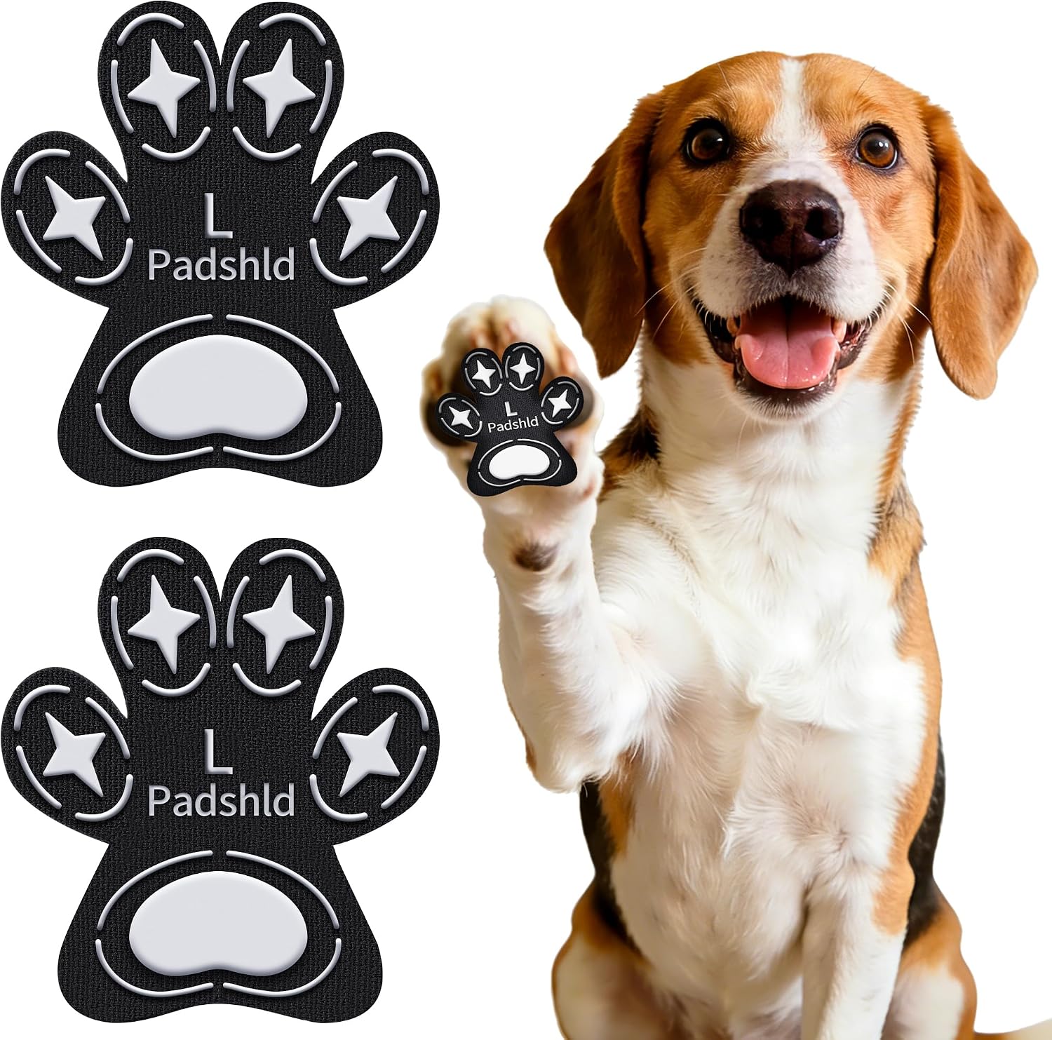 Dog Paw Protectors, Anti Slip Paw Pads for Dogs - Traction Grips for Senior Dogs & Puppies on Hardwood Floors, Paw Stickers for Dog Feet with Secure Grip 6 Sets (24 Pcs) S - Image 11