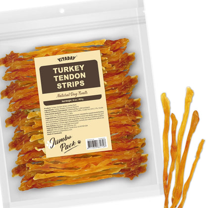Vitaday Turkey Tendons label highlighting USA sourced