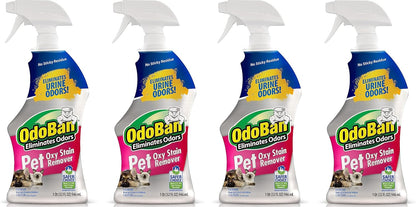 OdoBan Pet Solutions Oxy Stain Remover, Pet Stain Eliminator, Made in the USA, 6-Pack, 32 Ounce Spray Each - Image 11