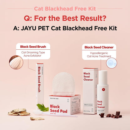 JAYU PET Cat Blackhead Free Kit - Black Seed Cleaner & Exfoliating Brush, Cat Chin Acne Treatment, Blackhead Remover, Hypoallergenic Safe Formula, Cat Grooming Kit for Clear & Healthy Skin - Image 9