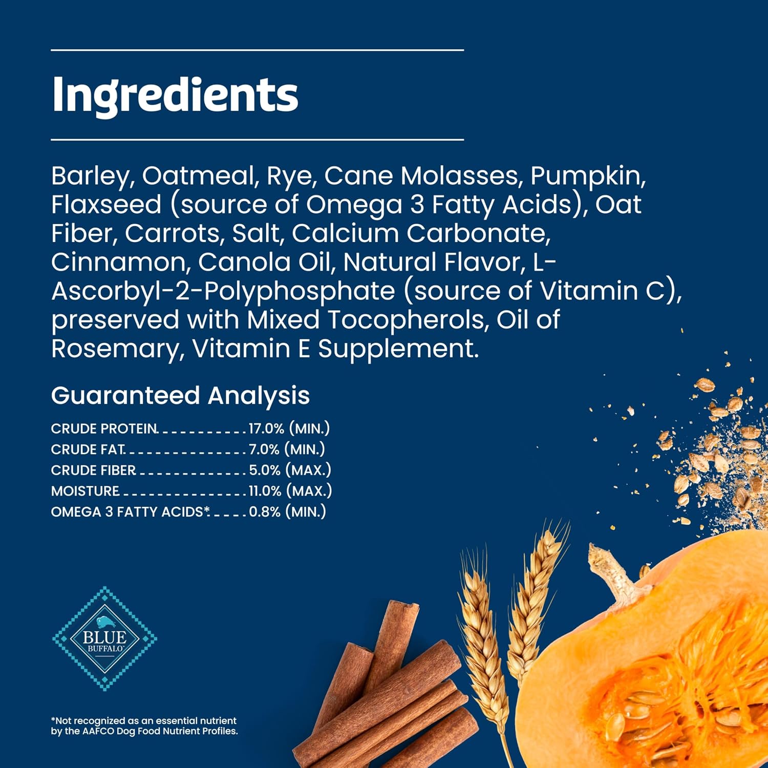 Natural ingredient baked snacks for health conscious pet parents