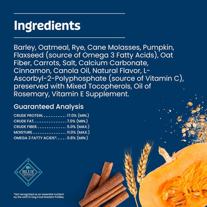 Natural ingredient baked snacks for health conscious pet parents
