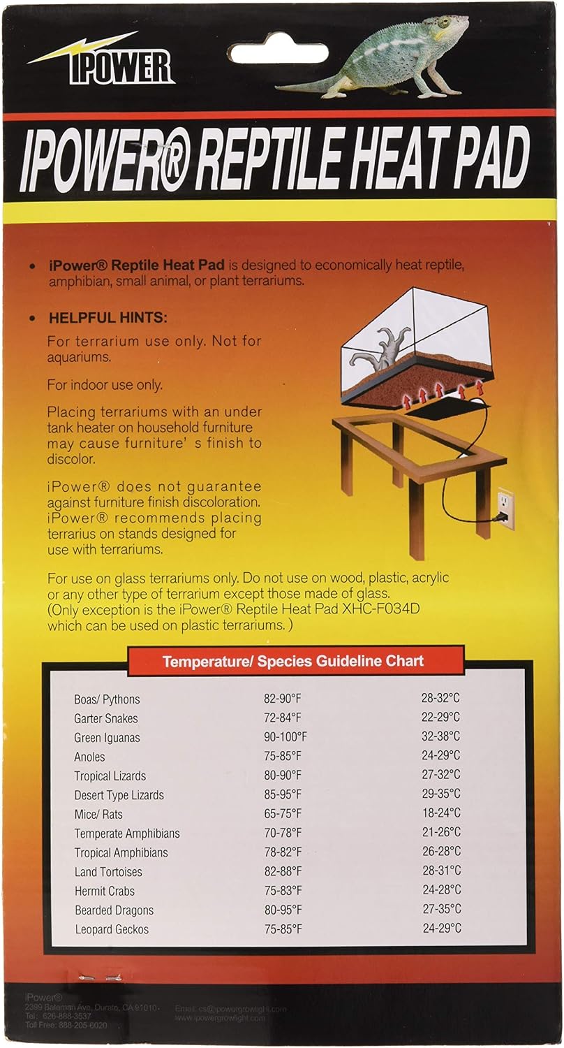Digital LCD thermometer included with iPower heat mat