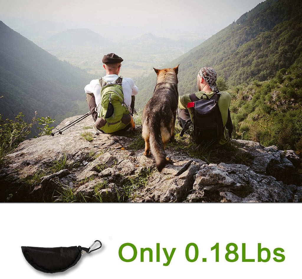 Durable gray exterior fabric details of the YMETECH portable pet feeding dish set
