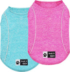 KYEESE Reflective Dog Shirt, Lightweight Sun Protection Dog T Shirts for Small Dogs Boy, Breathable Sleeveless Pet Tank Top High Visibility Summer Dogs Clothes for Night Walking Outdoor, Blue, M - Image 13