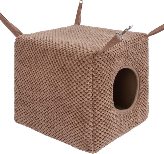 Niteangel Ferret Cozy Swing Hammock chocolate front view
