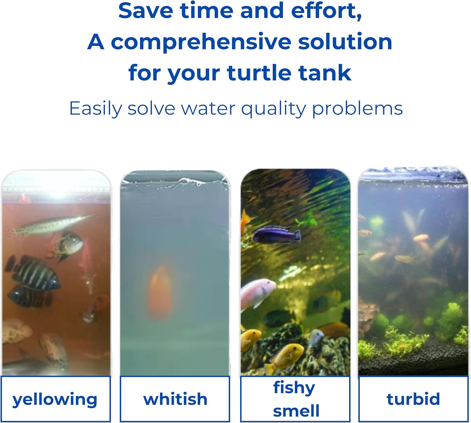 Four piece biological nitrifying water cleaner balls for turtle tank filtration.