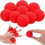 Skylety 20 pieces red sponge balls front view for magic tricks