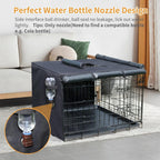 DONORO heavy duty pet kennel cover roll up mesh window detail