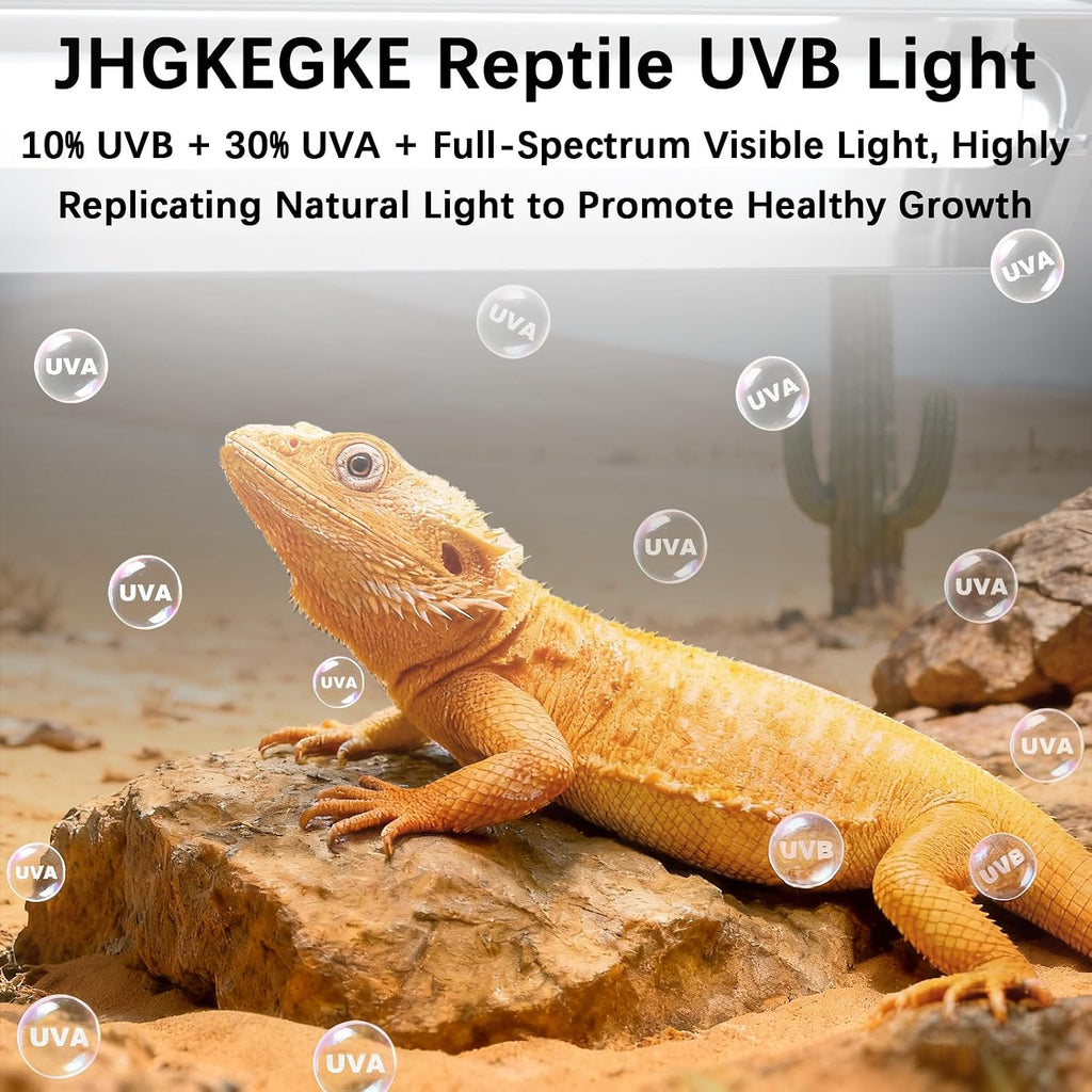 High output 24 Watts UVA UVB reptile lamp with curved alloy reflector