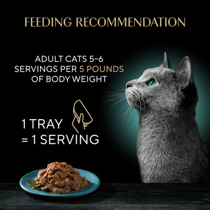 Sheba Perfect Portions Grilled in Savory Sauce Adult Wet Cat Food with Tender Tuna in Gravy, 2.64 oz. Twin-Pack Trays, 24 Count, 48 Servings - Image 4