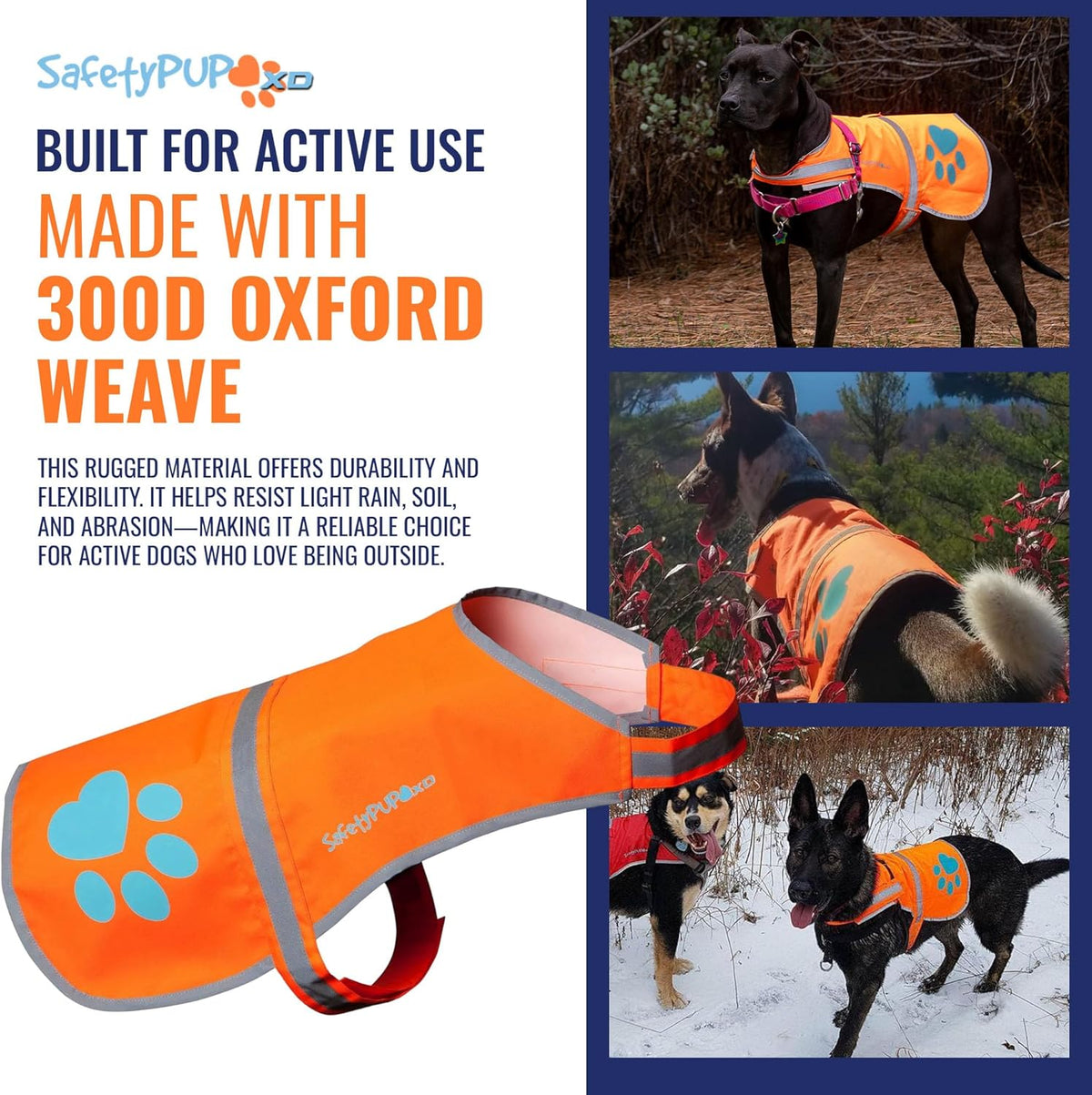 SafetyPUP XD dog vest utility strap for accessories
