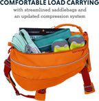 Close-up of the five-point adjustable harness on the Ruffwear Approach dog pack.