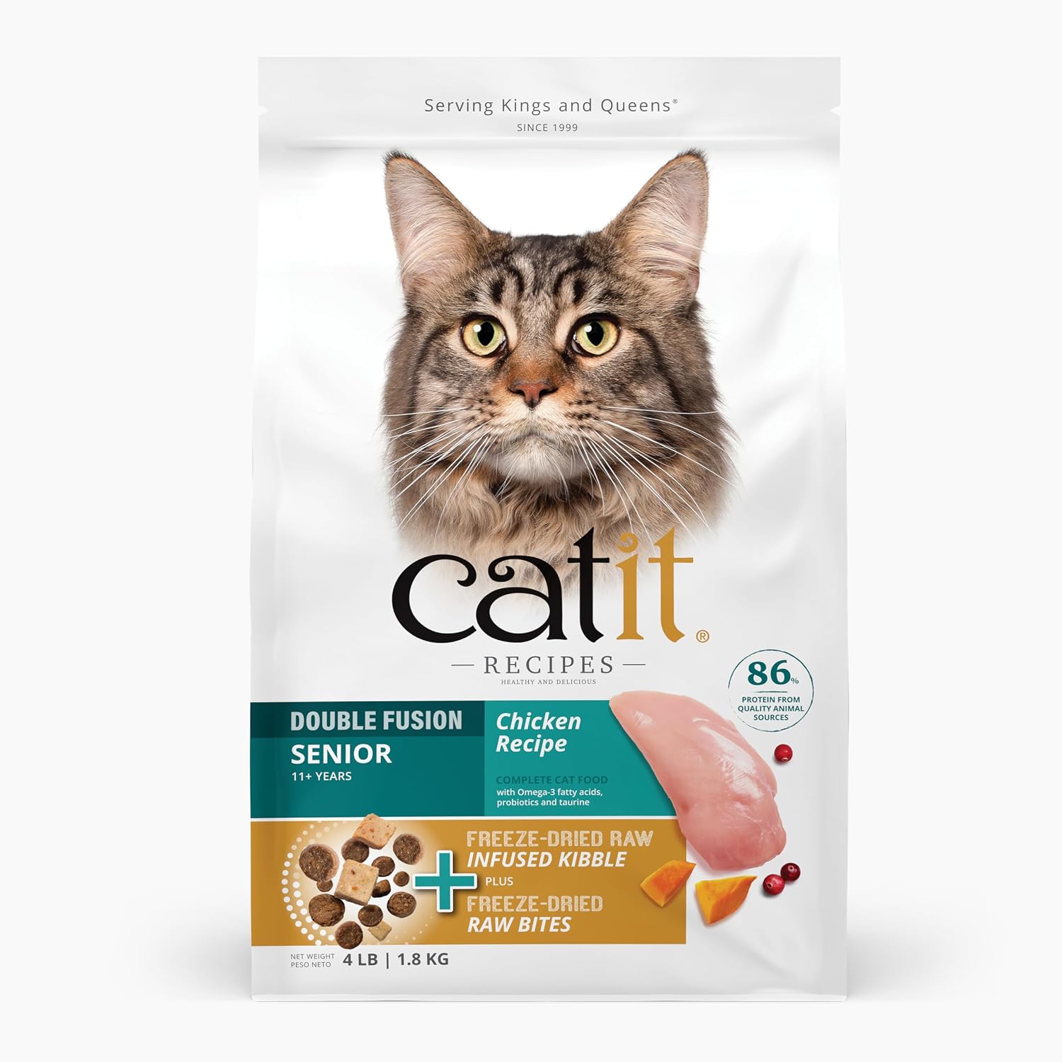 Catit Recipes Double Fusion adult chicken formula for sensitive digestion