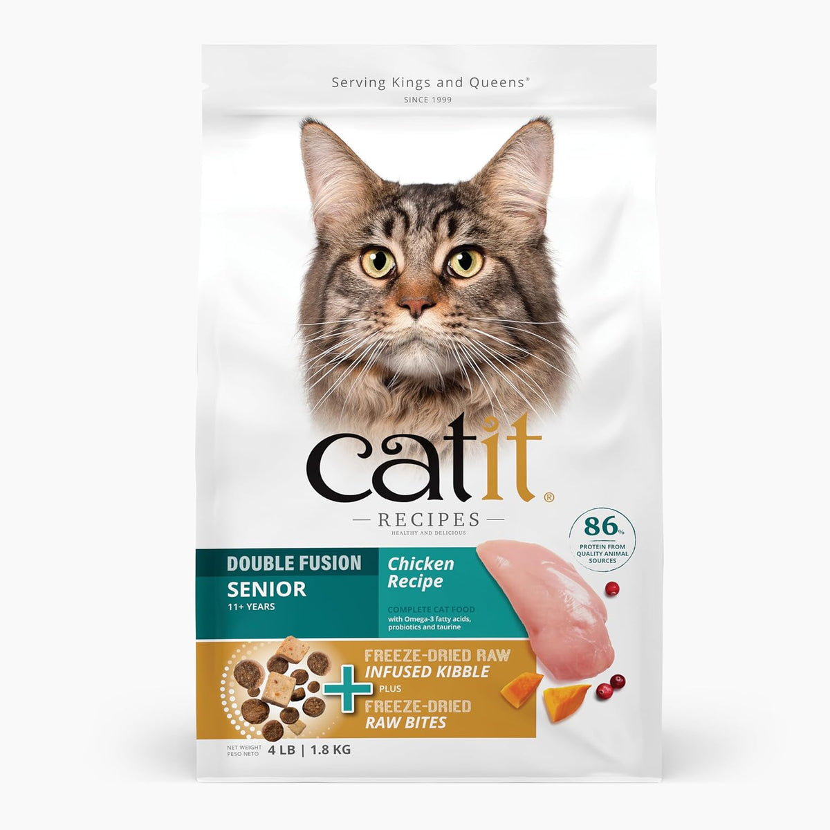 Catit Recipes Double Fusion adult chicken formula for sensitive digestion