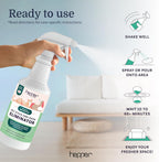Hepper thirty two ounce bio enzyme spray bottle for fabric and couch cleaning.