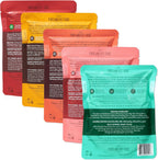 Shelf-stable dog food pouches arranged for display