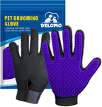 Upgrade Efficient Pet Hair Remover Gloves - Gentle Shedding Brushes for Dogs, Cats & Horses with Long and Short Hair - 1 Pair (Blue) - Image 9