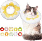 Cat Cone Collar Soft, Adjustable Cat Recovery Cone to Stop Licking, Cute Kitten Donut Collar After Surgery, Elizabethan Collars for Kittens, Lightweight Cats Neck Cones (Orange, Small) - Image 11