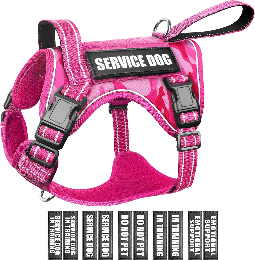 WINSEE Tactical Dog Harness, No Pull Dog Harness for Medium Large Dogs with Handle & Molle, Military Service Dog Vest Harness in Training Pet Harness for Small Dogs - Image 10