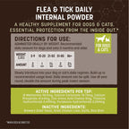 Earth Animal Natural Flea and Tick daily dietary supplement for dogs and cats