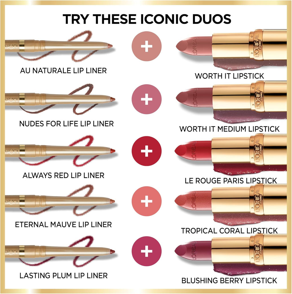 L'Oreal Paris rich color creamy lipstick for hydrated soft lips