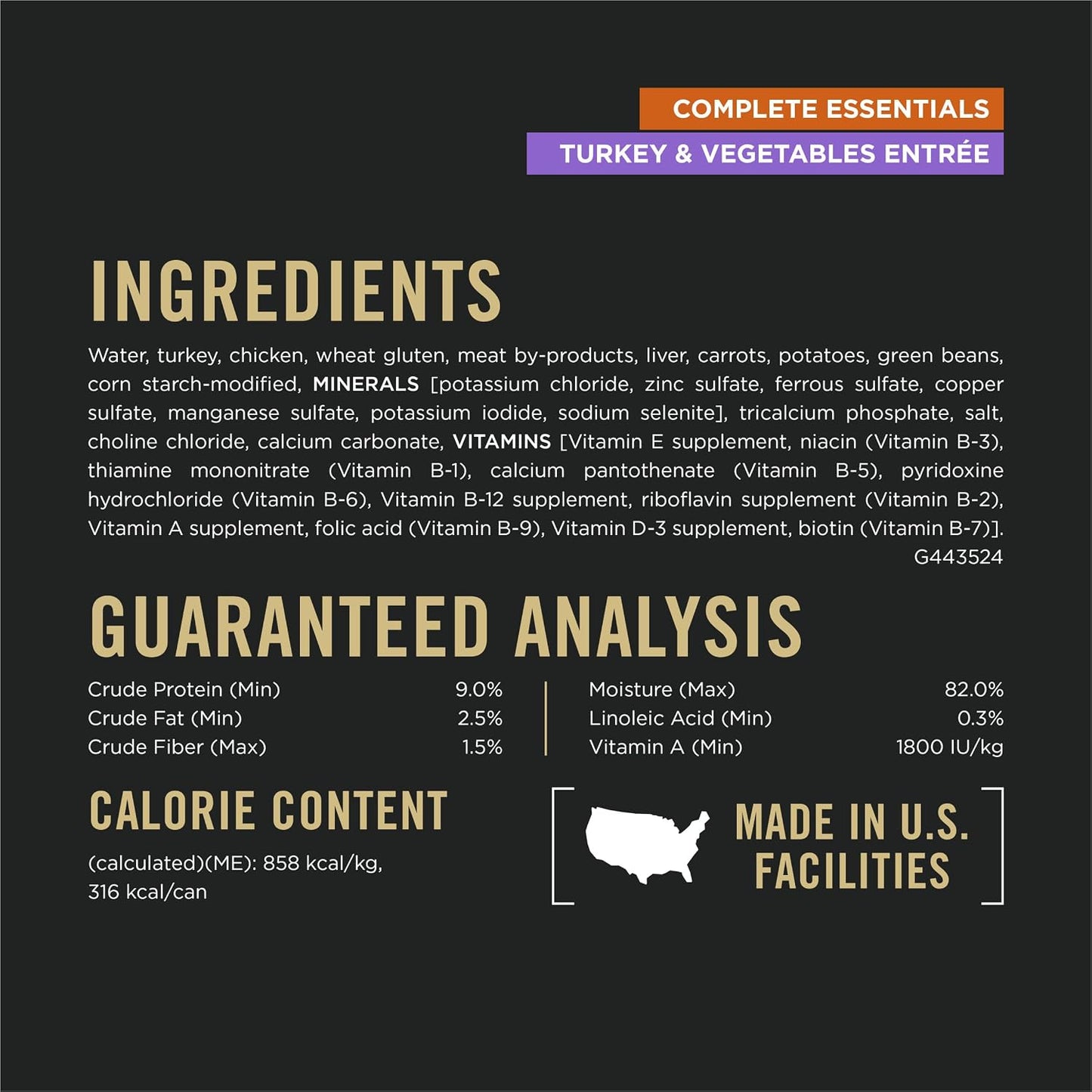 Premium formula canned dog food with zero artificial colors or preservatives.