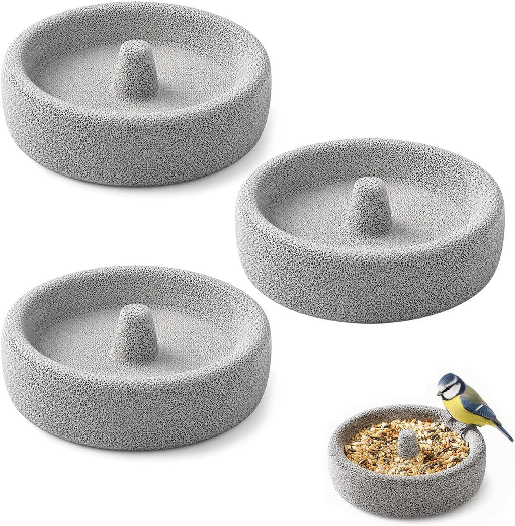 Pumice Stone Bird Bowl, Beak Grinding Feeder for Parrots & Small Birds, 1PC - Image 9