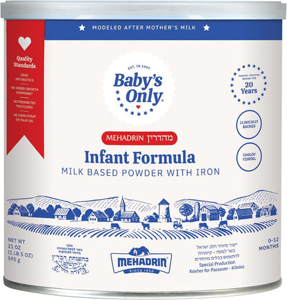 Baby's Only Complete Nutrition Infant Formula front view of canister