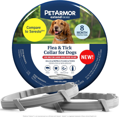 PetArmor Extend Large Dog Flea and Tick Treatment & Prevention, Collar for Large Dogs Above 18 lbs., 8 Months of Protection, Odorless & Non-Greasy, Waterproof, Kills Fleas, Ticks, and Larvae, 1 Count - Image 10