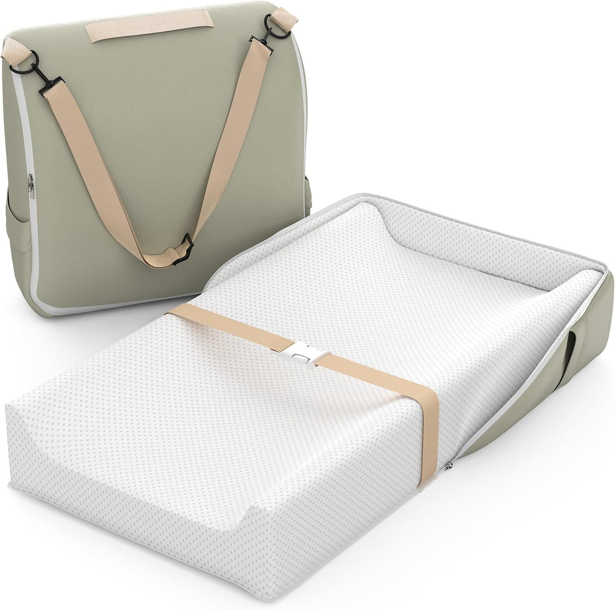 Sofoliana portable baby changing pad front view convertible backpack